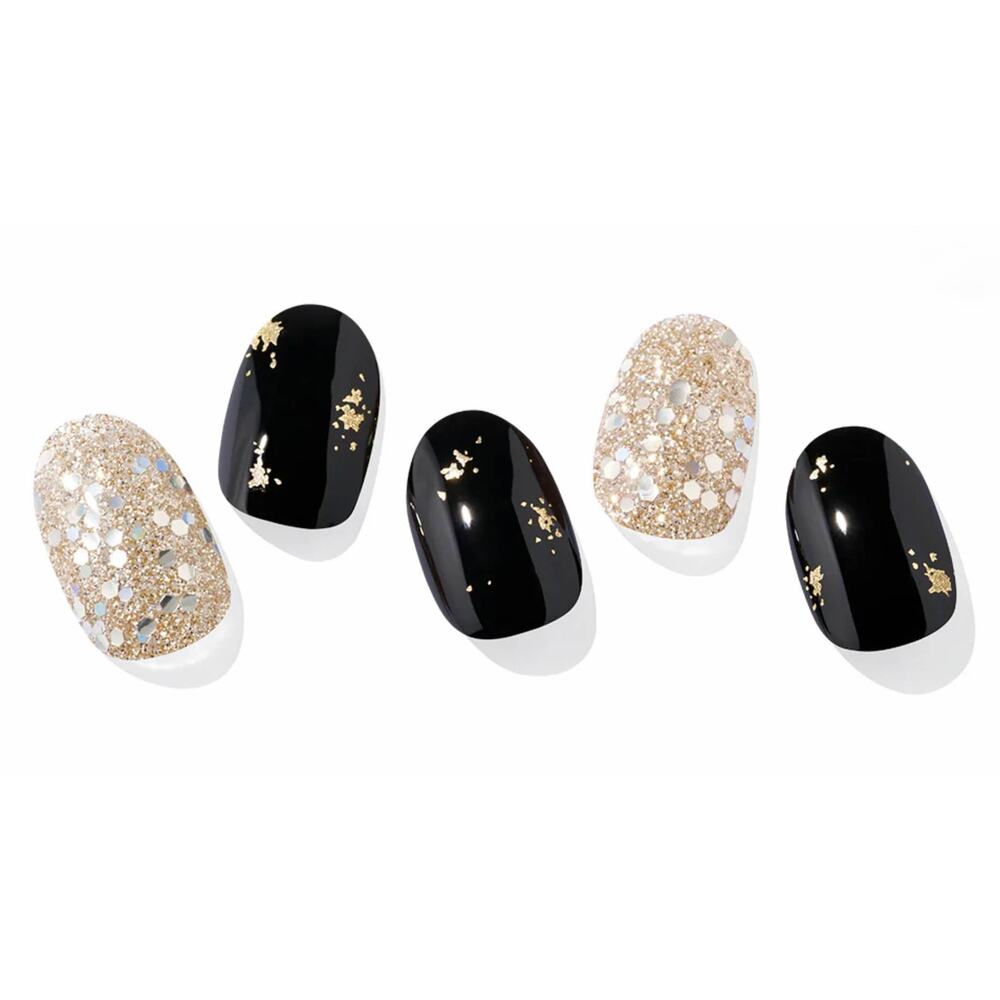 Ohora N Dazzling Night Semi Cured Gel Nail Polish Strips ND-027-G
